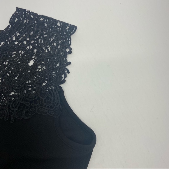 Eclipse Fit & Flare Black Lace Sleeveless Dress S - Picture 8 of 12